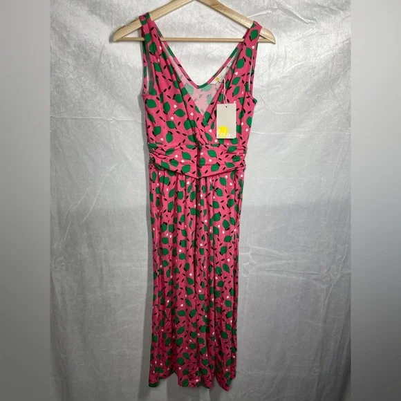 Boden | Dresses | Nwt Boden Pink Green Sleeveless Lime Dress Sz 2 | Poshmark